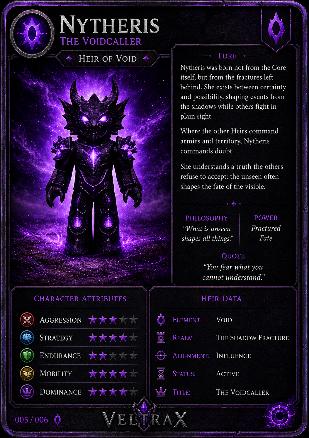Nytheris Card